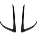 Sanning Araba Ön Tampon Splitter Spoiler Trim Kapakları Sis Farları Kaş Rüzgar Bıçak Model 3 2017-2023 Abs Karbon Fiber (Yurt Dışından) - Siyah - Set