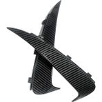 Sanning Çift Arka Tampon Canard Flaps Spoiler Kapak Trim Için C Sınıfı W205 C180 C200 2015-2021 Sedan Rüzgar Bıçağı (Yurt Dışından) - Siyah
