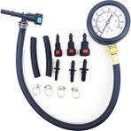 Sanning Otomobil Yakıt Sistemi Benzinli Basınç Göstergesi Motosiklet Araba Basınç Test Cihazı Aracı 0-100PSI 6.3/7.89/9.49 Vana ile (Yurt Dışından) - Siyah
