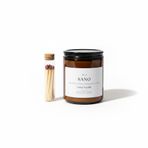 Sano Velvet Vanille – Sertifikalı Doğal Soya, Hindistan Cevizi, Balmumu Karışımı El Yapımı Sağlıklı Mum, Fitalatsız ve IFRA ve MSDS Sertifikalı Esans, 200 g French Vanilla - Lavanta