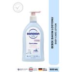 Sanosan Bebek Bakım Losyonu 500 ml - Doğal Süt Proteinli Papatya ve Panthenol Özlü 24 Saat Nemlendirici Bakım Terapisi - Açık Mavi