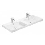 Sanovit Luxury Beyaz 120 cm Çift Bölmeli Konsollu Lavabo