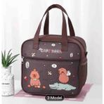 Sanrio Capybara Buyuk Boy Yalıtımlı Beslenme Cantasi - Acı Kahverengi
