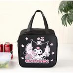Sanrio Kuromi Cinnamoroll My Melody Termal Beslenme Çantası - Siyah