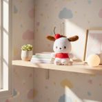 Sanrio Lisanslı Pochacco Peluş Anahtarlık 10 Cm – Kiraz Koleksiyonu Çanta Süsü