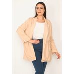 Şans 26A31778 Camel Kadın Ceket