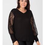 Şans 65N12468 Siyah Kadın Bluz