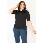 Şans 65N31511 Siyah Kadın Bluz