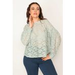 Şans 65N32571 Yeşil Kadın Bluz