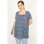 Şans 65N32938 Lacivert Kadın Tunik