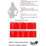Şans Kadın Büyük Beden Siyah, Kapüşonlu Fermuar Kapama, Şerit Detaylı Yüksek Bel Eşofman Takım 65N39421 - 52