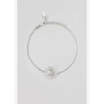 Şans Kuşu 18 Ayar Beyaz Altın Kaplama 21 Cm Gümüş Minimal Bileklik