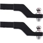Sant Kuee 2x Rc Araba Metal Römork Kancası Bırak Hitch Alıcısı Için 1/10 Rc Paletli Trx4 -4 Arka Tampon Kancası Yükseltme Parçaları (Yurt Dışından) - Siyah