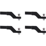 Sant Kuee 4x Rc Araba Metal Römork Kancası Bırak Hitch Alıcısı Için 1/10 Rc Paletli Trx4 -4 Arka Tampon Kancası Yükseltme Parçaları (Yurt Dışından) - Siyah