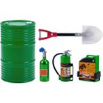 Sant Kuee 5 Adet Simülasyon Yakıt Tankı Kürek Dekorasyon 1/10 Rc Paletli Araba Eksenel SCX10 Trx4 D90,2 (Yurt Dışından) - Yeşil