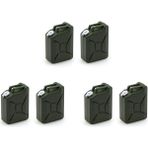 Sant Kuee 6 Adet Mini Simülasyon Yakıt Tankı Dekorasyon Araçları 1/8 1/10 Rc Paletli Araba Eksenel SCX10 Trx4 D90, Yeşil (Yurt Dışından)
