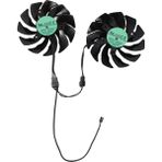 Sant Kuee 88 mm Grafik Ekran Kartı Fan Soğutucu T129215SU PLD09210S12HH Geforce Gtx 1050 1060 1070 Ti Rx 480 470 G1 R9 380X GV-RX570 580 (Yurt Dışından) - Siyah