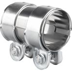 Sant Kuee Araba Susturucu Boru Çift Kelepçe Konnektörü 1K0253141B 1k0 253 141 M A4 A5 55X95MM Motosiklet Turbo Egzoz Kelepçesi (Yurt Dışından) - Siyah