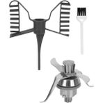 Sant Kuee Paslanmaz Çelik Blender Bıçağı Karıştırma Ataşmanı Çırpma Kelebek TM21 Için Yedek Aksesuarlar (Yurt Dışından) - Gümüş - Siyah