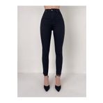 SANTA BELLA Nantes Siyah Yüksek Bel Dar Paça Süper Skinny Jean Kadın Kot Pantolon