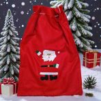 Santa Claus Gift Sack 70X50 Cm Noel Baba Hediye Çuvalı Büyük Boy Noel Baba Çuvalı Yılbaşı Süsleri Vitrin