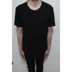 Santa Fistan Store Erkek Çizgili Spor Kesim Rahat Kalıp Bisiklet Yaka T-Shirt - Siyah - 3XL