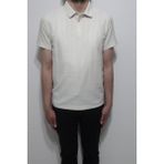 Santa Fistan Store Erkek Çizgili Spor Kesim Rahat Kalıp Polo Yaka T-Shirt - Bej - 3XL