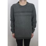 Santa Fistan Store Erkek Desenli Rahat Kalıp Bisiklet Yaka Selanik Kumaşlı Battal Kışlık Kazak - Haki Yeşil - 4XL