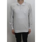 Santa Fistan Store Erkek Jakarlı Klasik Kesim Rahat Kalıp Polo Yaka Tek Cepli Kışlık Kazak - Bej - 2XL