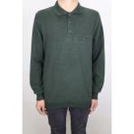 Santa Fistan Store Erkek Klasik Kesim Rahat Kalıp Tek Cepli Polo Yaka Kışlık Kazak - Yeşil - XL