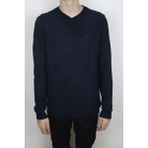 Santa Fistan Store Erkek Spor Kesim Rahat Kalıp V-Yaka Selanik Kumaşlı Kışlık Kazak - Lacivert - XL
