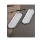 Santara ACAR 2 ADET BİANCO PERLA SUNUM TABAĞI & ZEYTİNLİK 28 CM