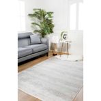 Santarem Beyaz Modern Geometrik Etnik Eskitme Desenli Boho Makinada Yıkanabilir Hafif Hav Toz Vermez Leke Tutmaz Kaymaz Taban Dijital Makine Baskı Halı Oturma Odası Salon Yolluk Koridor Mutfak Halısı