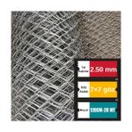 Santas 2.50 mm Tel Kalınlığı 7×7 cm Göz ( 120CM-20METRE )Galvanizli Helezon Bahçe Çit Tel Örgü