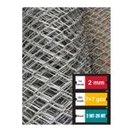 Santas 2 mm kalınlık 7×7 cm göz ( 2 mt-20mt ) Galvanizli Helezon Bahçe Çit Tel Örgü