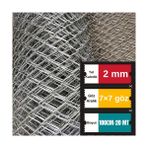 Santas 2 mm Tel Kalınlığı 7×7 cm Göz ( 100 cm -20METRE )Galvanizli Helezon Bahçe Çit Tel Örgü