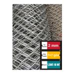 Santas 7×7 Cm Göz 2mm ( 1,5mt - 10mt ) Galvanizli Helezon Bahçe Çit Tel Örgü