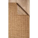 Santiva Home Naturel Sisal Jüt Rengi Hasır Halı Yıkanabilir Kaymaz Taban Salon Oturma Çocuk Odası - Koyu Bej - 160 x 230 cm