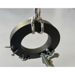 Şantiye Inşaat Çivi Vida Toplama Mıknatısı - Metal Toplayıcı 10 Metre Halatlı Güçlü Halka Mıknatıs 100X60X20 - Siyah