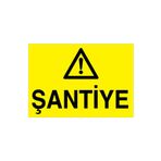 Şantiye Uyarı Tabelası - 20x30 Alüminyum Kompozit Panel - ŞA12