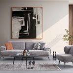 Santo Koltuk Takımı (3+3+1+1) Gri