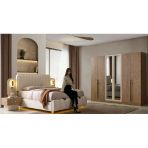 Santorini Mdf Yatak Odası Takımı(Modüler Dolaplı)