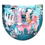 SANTORO Popnrock, 3D Pop Up Tebrik Kartı - Lama and Sloths - Oğul, Kız, Anne, Baba, Arkadaş İçin Yaban Hayatı Doğum Günü Kartı | Hayvanat Bahçesi Kutlaması