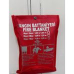 Santral Yangın Battaniyesi 100X150 1 kg Yangına Dayanıklı Özellikte Güvenli Kullanım