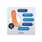 Sanus M900 Visco Memory Foam Anatomik Unisex Fosforlu Turuncu Tabanlık