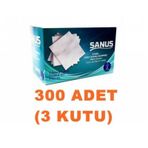 Sanus Sanipack Nonwoven Steril Gazlı Bez Kompres 7.5 x 7.5 CM 3 x 100 Adet