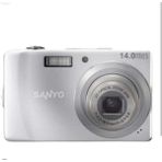 Sanyo VPC-S1286 Kompakt Dijital Fotoğraf Makinesi 14.0 Mega Piksel Bej Renkli Özellikler