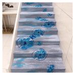 SAOGERUL Merdiven Paspasları Komple Rulo, Kendinden Yapışkanlı Kaymaz Merdiven Basamaklı Paspas, Ev Merdiven Dekorasyonu için Mikrofiber Yer Paspası, Kurulumu Kolay (1 x 8 m)