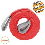 Sapan Polyester Spanzet 5 Ton 2 Metre Kırmızı Sağlam Yük Kaldırma Taşıma İndirme Halat