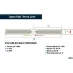 Sapancı Çelik Halat SPC58-24BSİ Çelik Kablo / Hortum Çorabı Inox 316 - Gümüş Grisi